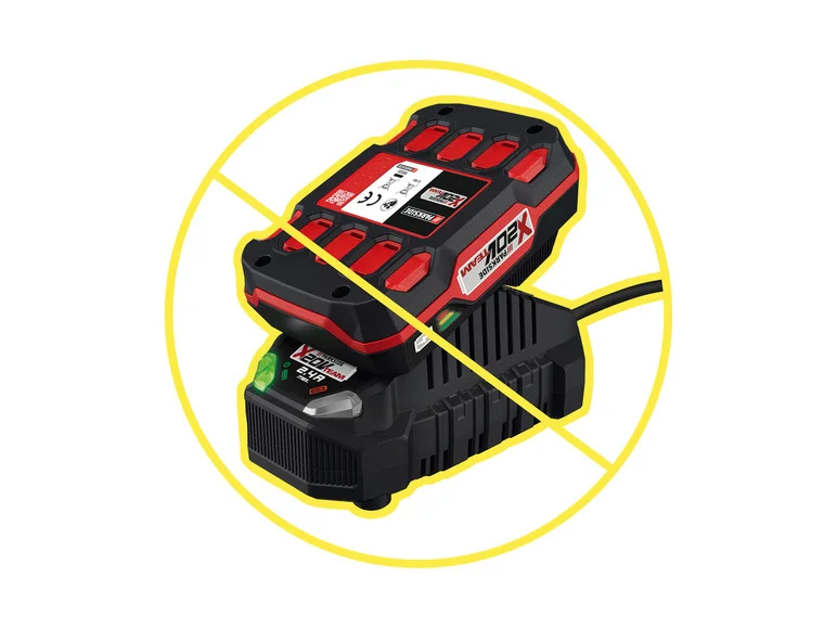 PARKSIDE® Adaptateur de batterie USB avec éclairage LED PAA 20 Li-B3. 20 V